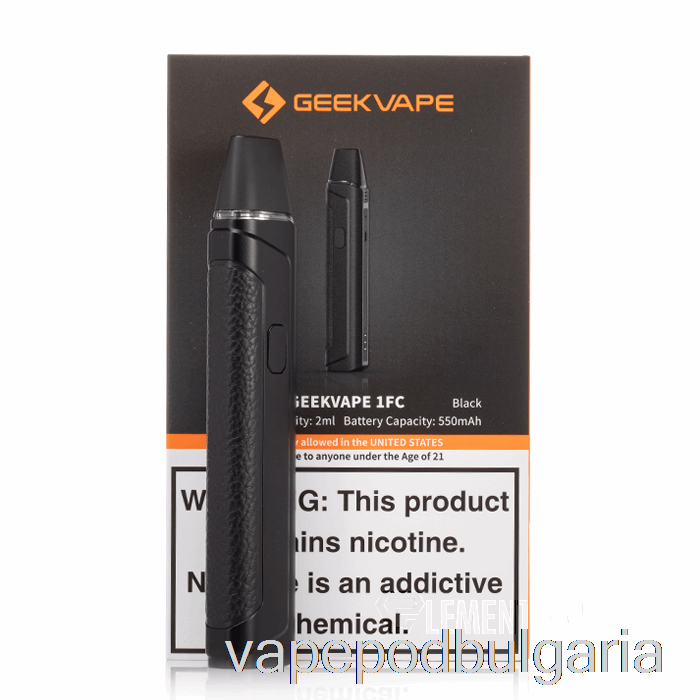 Vape 10000 Дръпки Geek Vape Aegis One & 1fc Pod System [1fc] черен